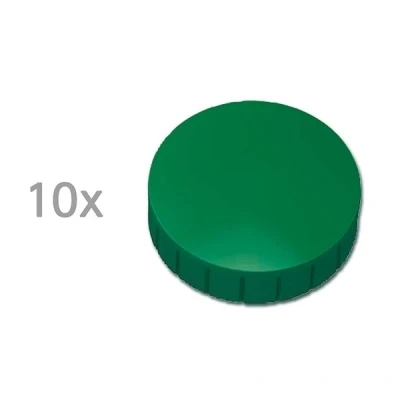 Image of MAUL MAULsolid Magnets, Diameter 15 mm (Pack of 10), Mini Magnets Made Plastic with 150 g Adhesive Force, Strong for Whiteboard and Magnetic Board, Ideal Office, Home Office