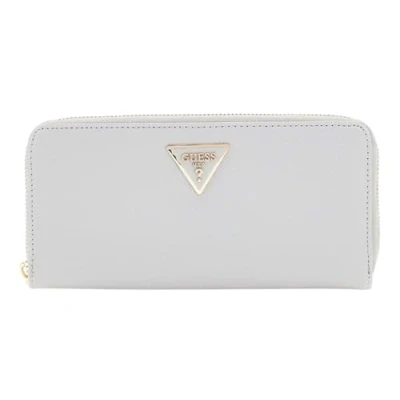 Image of Guess Laurel Large ZIP Around Wallet, Women&#039;s, Size: One Size, Lavendar grey