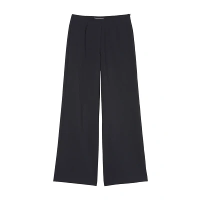 Image of Marc O&#039;Polo WIDE LEG AT Waist WITH Darts WELT Pocket BACK Trousers, Women&#039;s, Size: 36, Thunder blue