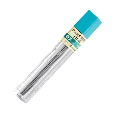 Image of Pentel Refill Lead Extra strong Hi polymer in Tube of 12 x HB 0.7mm Ref 50 HB, Count (Pack 1)