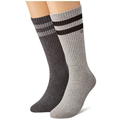 Image of Calvin Klein Underwear SOCK 2 PACK Unisex Socks, Size: 6 8, Light grey melange