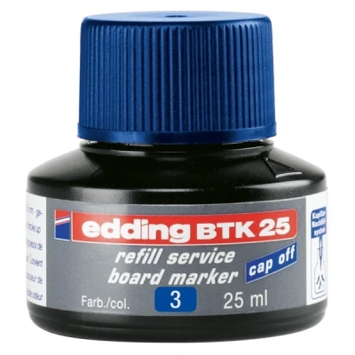 Image of edding BTK 25 refill ink whiteboard marker blue ml with capillary system, for quick refilling of almost all markers