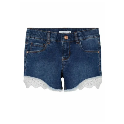 Image of Name it Nkfsalli SLIM HA NOOS denim shorts for kids, Size: 1.5 2y, Dark blue