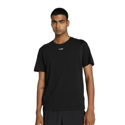 Image of Puma FIT Triblend Ultrabreathe Basic Tshirt, Men&#039;s, Size: Medium, Black