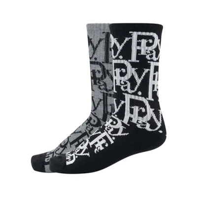Image of Cayler &amp; Sons 2 PACK Socks, Size: 6 8, Black heathergrey