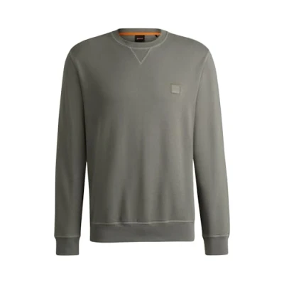 Image of BOSS Westart Sweatshirt, Men&#039;s, Size: XS, Open grey sixteen