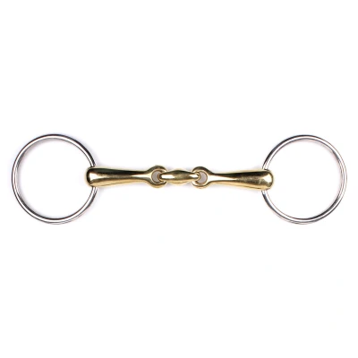 Image of Q essentials double jointed loose ring snaffle Argentan