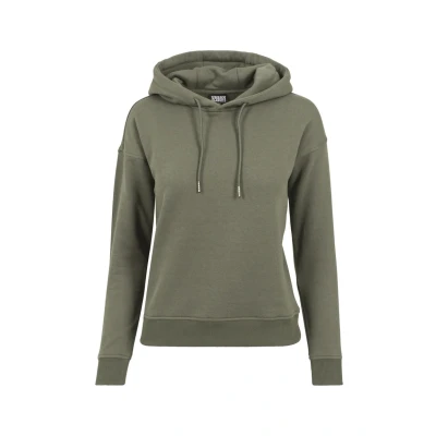 Image of Urban Classics Ladies Hoody Hoodie, Women&#039;s, Size: Small, Olive
