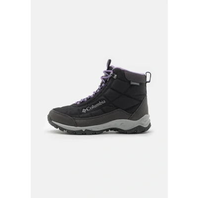 Image of Columbia FIRECAMP BOOT Winter boots, Women&#039;s, Size: 8, Black/plum purple Textile