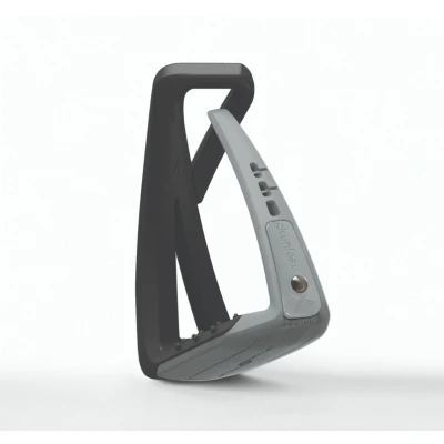 Image of Freejump Soft&#039;Up Lite Iron Matt Horse Stirrups Riding Equestrian