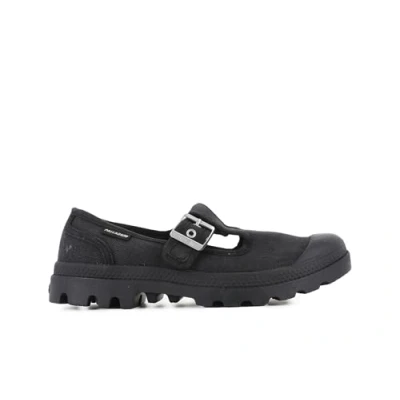 Image of Palladium Pampa Mjane Ankle strap ballet pumps, Women&#039;s, Size: 3.5, Black Textile