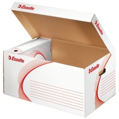 Image of Esselte 6 x 80/5x 100 mm Standard Storage and Transportation Box, White
