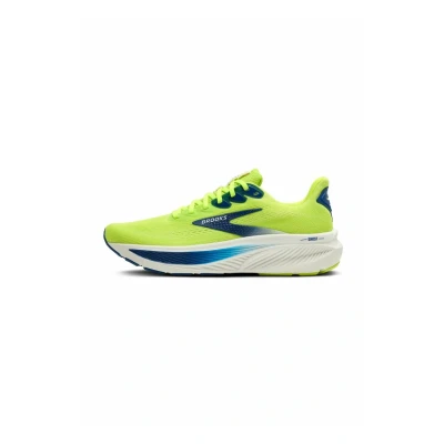 Image of Brooks Ghost Road running shoes, Men&#039;s, Size: 11, Acid lime navy white shoes