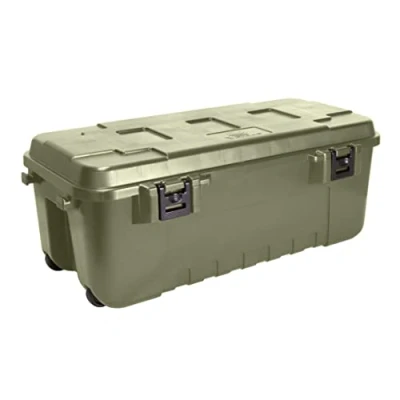 Image of Plano Sportman&#039;s Trunk Large Fishing Case Olive Drab box