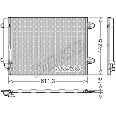 Image of Condenser, air conditioning DENSO DCN32013