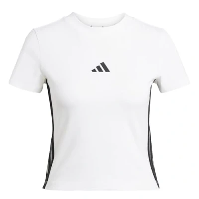 Image of adidas Women&#039;s Essentials 3 Stripes Slim Baby T Shirt