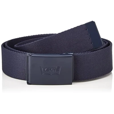 Image of Levi&#039;s Tonal Batwing BELT Unisex Belt, Size: One Size, Navy blue