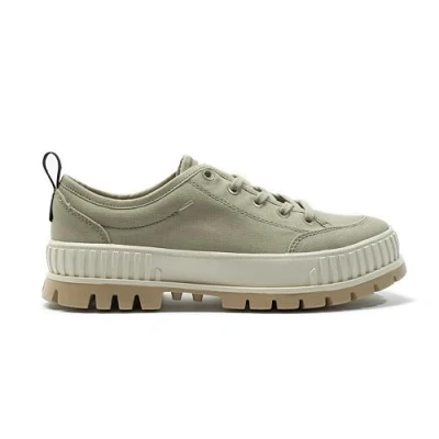 Image of Palladium Pallashock Unisex Trainers, Size: 9, Eucalyptus Cotton