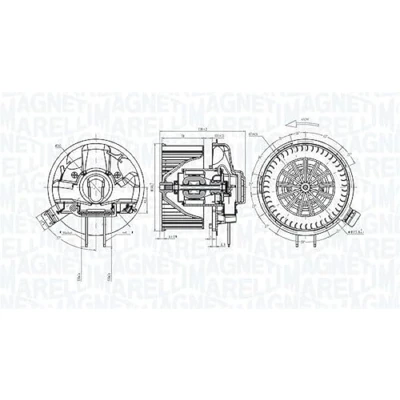 Image of Interior Blower MAGNETI MARELLI 069412305010
