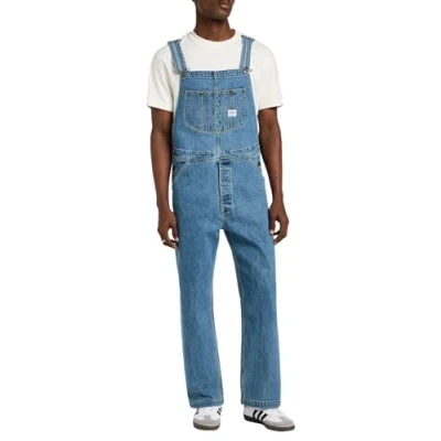Image of Lee BIB Dungarees, Men&#039;s, Size: XXS, Blue