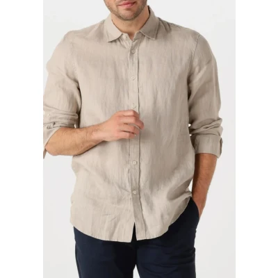 Image of Scotch &amp; Soda Regular FIT Shirt, Men&#039;s, Size: Medium, Beige