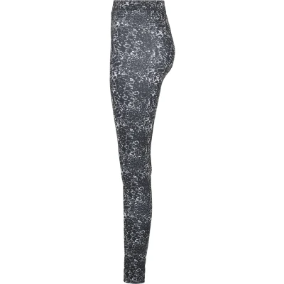 Image of Urban Classics AOP Leggings Trousers, Women&#039;s, Size: 4XL, Black/white