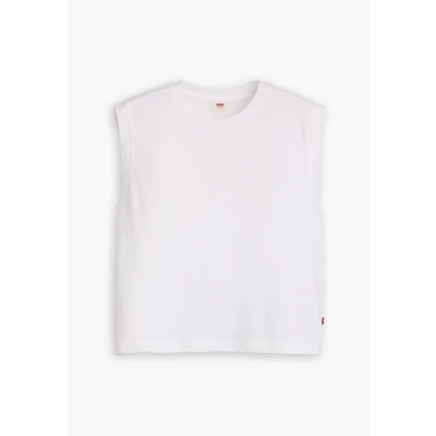 Image of Levi&#039;s BOXY TANK Top, Women&#039;s, Size: XXS, White + slub