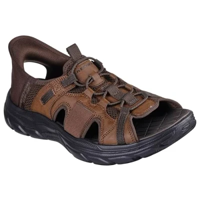 Image of Skechers Men&#039;s REVOLTED SS MERRICK Sandal, Almond, 13 UK