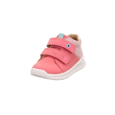 Image of Superfit Breeze Touchstrap shoes for kids, Size: 7K, Rosa/hellgrün Leather
