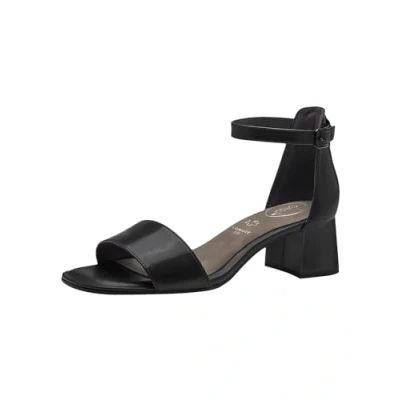 Image of Tamaris Comfort Ankle cuff sandals, Women&#039;s, Size: 5, Black nappa Leather