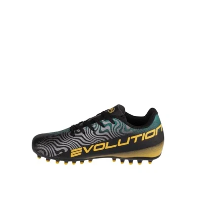 Image of Joma Evolution JR AG Unisex Moulded stud football boots for kids, Size: 3.5, Black Textile/synthetics