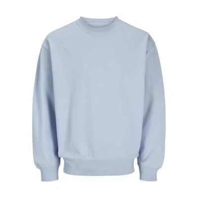 Image of Jack &amp; Jones Jjecharge CREW NECK Sweatshirt, Men&#039;s, Size: Small, Chambray blue