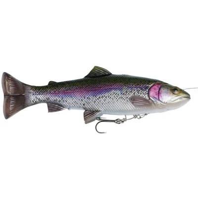 Image of Savage Gear 4D Line Thru Pulsetail Trout 20cm, 102gr, Rainbow Swimbait