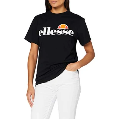 Image of Ellesse Albany Print Tshirt, Women&#039;s, Size: 10, Black