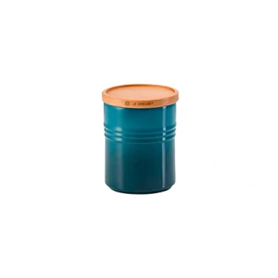 Image of Le Creuset Storage Jar Deep Teal ø 10 cm / 540 ml