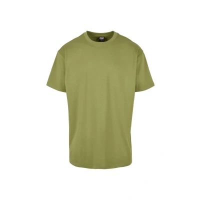 Image of Urban Classics Heavy Oversized TEE Basic Tshirt, Men&#039;s, Size: Small, Newolive