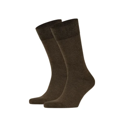 Image of Falke Happy 2PACK Everyday Casual Socks, Men&#039;s, Size: 6 8, Braun