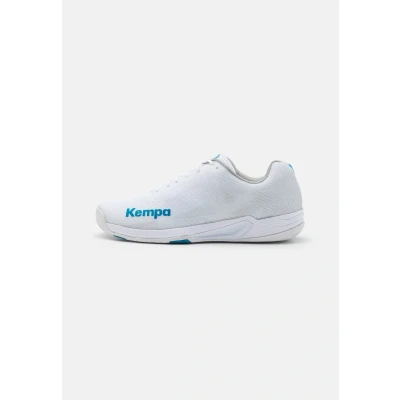 Image of Kempa WING 2.0 Handball shoes, Men&#039;s, Size: 9, White/deep blue Textile/synthetics