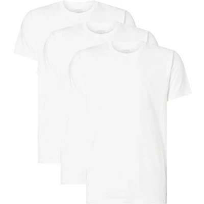 Image of Calvin Klein Underwear Classics CREW NECK 3 PACK Undershirt, Men&#039;s, Size: Large, White