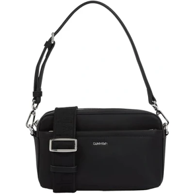 Image of Calvin Klein Must Convertible Camera Bag Women&#039;s Shoulder with Detachable Strap, Black (Ck Black), One Size