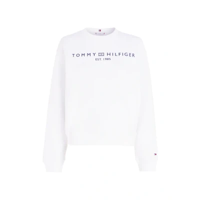 Image of Tommy Hilfiger LOGO Sweatshirt, Women&#039;s, Size: XXS, Optic white