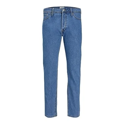 Image of Jack &amp; Jones Jjieddie Jjoriginal Relaxed fit jeans, Men&#039;s, Size: 28x32, Blue denim