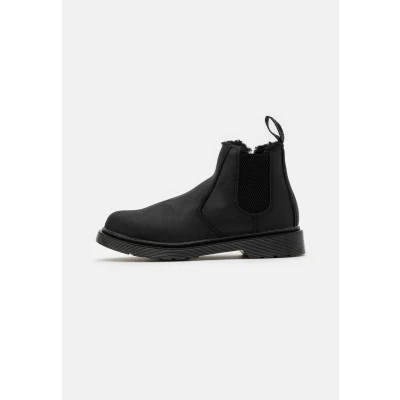 Image of Dr. Martens Kid&#039;s Collection 2976 Leonore Mono (Little Kid/Big Kid) Black Republic Wp, 5 UK