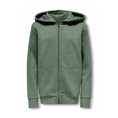 Image of Only &amp; sons junior Boys&#039; Osjceres Zip THR. Hoodie SWT Noos, Castor Gray, 122 128