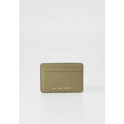 Image of Michael Kors JET SET CARD Holder Wallet, Women&#039;s, Size: One Size, Safari green