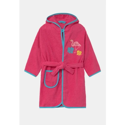 Image of Playshoes Flamingo Dressing gown for kids, Size: 12 24m, Pink