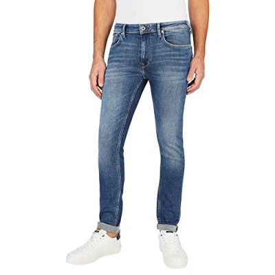 Image of Pepe Jeans Finsbury Skinny Fit, Men&#039;s, Size: 40x32, Denim