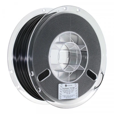 Image of Polymaker PC PBT Filament 1.75mm, Black Polycarbonate 1.75mm Blend, 1kg Cardboard Spool Low Temperature Toughness &amp; Good Chemical Resistance