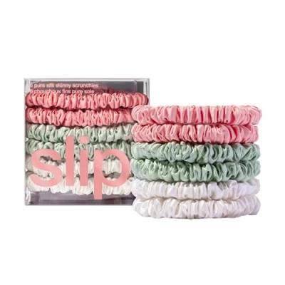 Image of Slip Pure Silk Skinny Scrunchies Bellerose