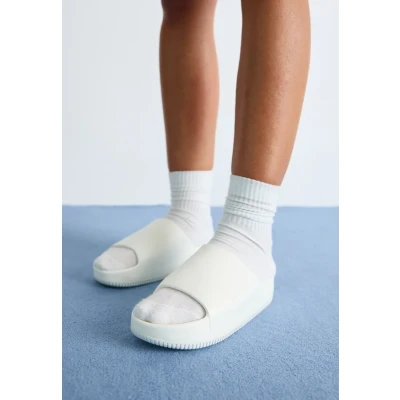 Image of Nike Sportswear CALM Slide Mules, Women&#039;s, Size: 2.5, Sail Synthetics